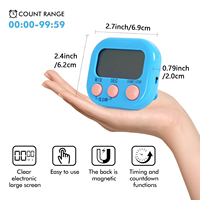 Minuteries de cuisine numériques Liubeili en gros avec support magnétique compact, horloge électronique manuelle, alarme visuelle et écran LCD