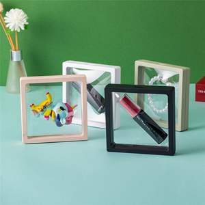 3D Floating Eco-Friendly <b>Display</b> <b>Case</b> Clear ABS Collectible Holder for Coins Jewelry Gems Small Antiques 360 Visibility - Product Image 5