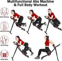Wellshow Ab équipement d'entraînement Abs Machine pour l'entraînement de l'estomac dans la salle de sport à domicile Pliable Core & Abdominal Exercise Fitness Equipment