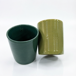 Pots à fleurs <span class=keywords><strong>en</strong></span> céramique côtelée minimalistes de qualité supérieure, nouvelle arrivée, pour la maison moderne et les plantes d'intérieur, les succulentes et les plantes vertes - Product Image 5