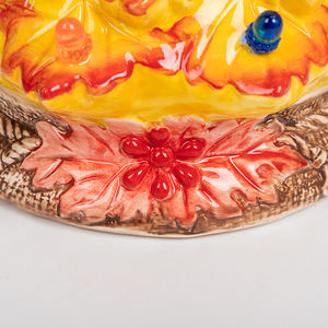 ต้นคริสต์มาสเซรามิกสีเหลืองพร้อมไฟหลากสีดีไซน์ใหม่ศิลปะร่วม - Product Image 4