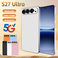 Nouveau Smartphone S27Ultra Android 16 Double SIM Double Veille Deca Core 108MP CDMA 5G Débloqué