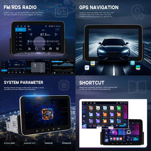 Podofo สเตอริโอรถยนต์แอนดรอยด์7นิ้ว1 DIN สเปค4 + 64GB CarPlay Ai DSP GPS WiFi Radio - Product Image 2