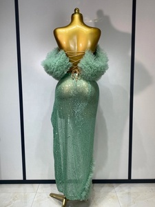 Women Two Piece Set Sparkly <strong>Sequins</strong> <strong>Top</strong> Long Skirt Elegant Evening <strong>Party</strong> Luxury Birthday Nightclub Singer Dancer Stage Outfit - Product Image 2