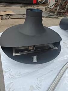 Chimenea <span class=keywords><strong>de</strong></span> <span class=keywords><strong>Gas</strong></span> Interior <span class=keywords><strong>de</strong></span> Acero al Carbono Negro Personalizable <span class=keywords><strong>de</strong></span> Alta Calidad con Chimenea - Product Image 2