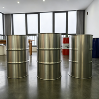 Fûts en acier inoxydable de qualité alimentaire JST 304 316, forme baril, 55 gallons, recyclables, 60L, 200L, couleur personnalisée, acier écologique