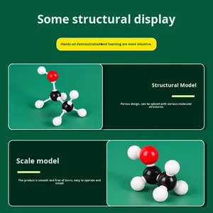 Equipo <span class=keywords><strong>de</strong></span> laboratorio <span class=keywords><strong>de</strong></span> química Estructura molecular química Modelo Bola Cristal Molécula orgánica Equipo <span class=keywords><strong>de</strong></span> demostración atómica - Product Image 3