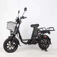 Vélo électrique de livraison de style russe, moteur de moyeu arrière 500-1200W, vélo cargo robuste