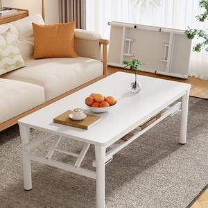 Wood Coffee Table With Storage Shelf For Living Room And Small Spaces - Product Image 3
