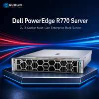Serveur en rack Dell PowerEdge R770 Enterprise 2U, double processeur Intel évolutif, alimentation redondante, hébergement IDC, serveur de base de données Web