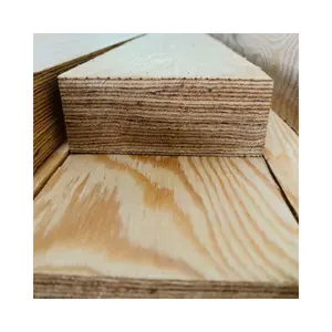Buena venta de madera LVL para construcción de techos Viga LVL de álamo de madera (madera de chapa laminada) Viga de tablero de chapa Pino PRIMERO