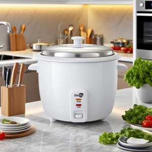 Starlux Rice Cooker 4L 700W Electric Keep Warm <b>Drum</b> Shape White <b>Plastic</b> Housing - Product Image 2