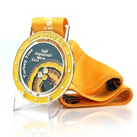 Medaglie Personalizzate in Lega di Zinco per Sport e Mezza Maratona con Incisione Laser, Logo Personalizzato, Piccolo MOQ per Eventi