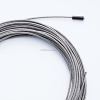 Manchons de protection en acier inoxydable T316 noirs pour câbles de garde-corps, kit de quincaillerie, manchon de protection pour câble métallique de 1/8 po pour poteaux en bois