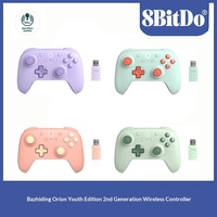 Manette sans fil 8BitDo Orion Youth 2ème génération, joysticks à effet Hall, triple mode pour PC, Android, Steam