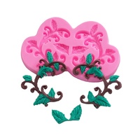Hochwertige symmetrische zarte Spitze Silikon form Kuchen Backen Flüssige Silikon form Zucker Back dekoration Silikon werkzeuge