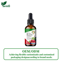 Compléments alimentaires liquides oraux de méthylcobalamine de vitamine B12, 60 ml, marque privée OEM, soutien immunitaire pour adultes, vente chaude