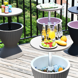 Patio 2 trong 1 Cooler Pop Up <span class=keywords><strong>Bar</strong></span> bảng ngoài trời Cooler box với bảng - Product Image 4