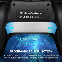 Manette de jeu sans fil pour Switch, manette de jeu personnalisée avec programmation des touches arrière, combo de contrôle pour Nintendo Switch