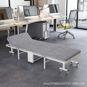 Lit pliant à quatre volets 8862, cadre en acier, design minimaliste, pour adultes et personnes âgées, 190x60 cm - Product Image 3