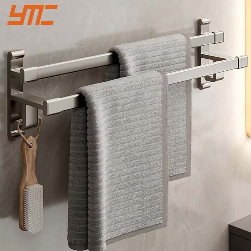 Gun Gray Space Aluminum Double Rod