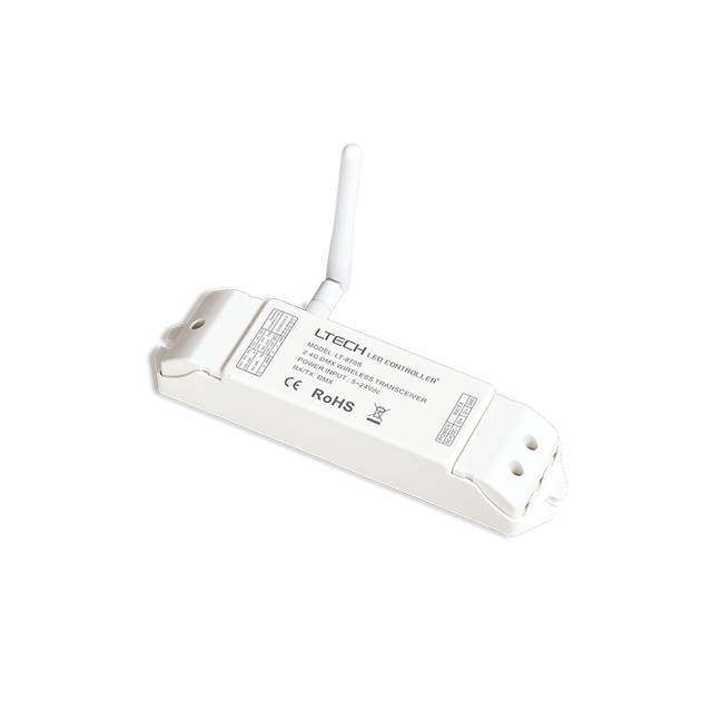 LTECH 2.4G Wireless DMX512 Transceiver Point-to-multipoint Controller for Remote Control of Urban Lighting