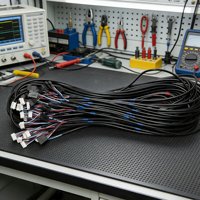 Rangkaian Kabel Multi-Konektor Massal dengan Kabel Berkode Warna untuk Pendingin Komersial, HVAC & Peralatan Industri