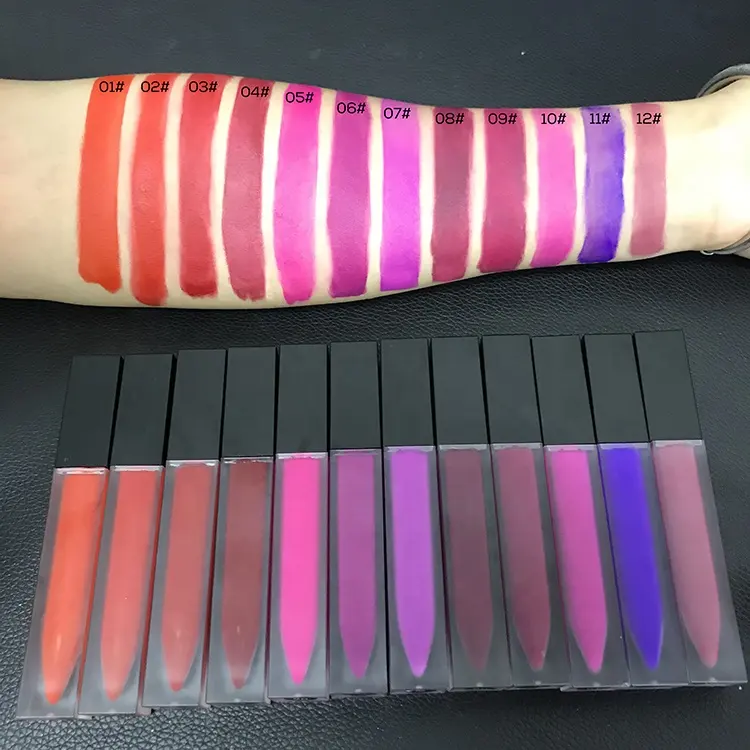 Velvet Stay Lip Paint Easy to Apply Full Cover Private Label Vegan High Pigment Creamy Liquid Lipstick