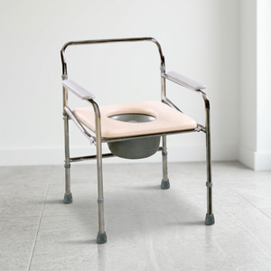 Comodidad en el Cuidado de la Salud: Inodoro de Cabecera con Soporte para Brazos y Patas Antideslizantes para Pacientes con Movilidad Limitada - Product Image 1