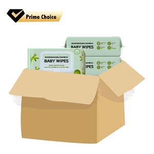 Lingettes en <span class=keywords><strong>bambou</strong></span> biodégradables hypoallergéniques à base d'eau, personnalisables, lingettes pour bébé, sac de voyage - Product Image 2