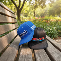 Casquette Snapback Hip-Hop Urbaine Personnalisée avec Broderie et Trous Déchirés à l'Avant, Noire, Réglable