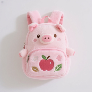 Low Moq fabricante 2025 personalizado felpa suave bolsillo niños felpa lindas mochilas pequeñas Pink Piggy Bag para niños - Product Image 6