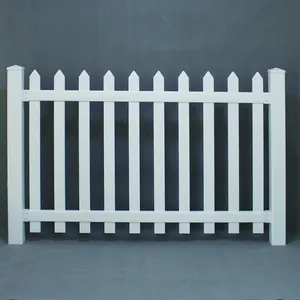 PVC Home Garden Picket Fence PicketパネルWhite Picket Fence Swimmingプールフェンス