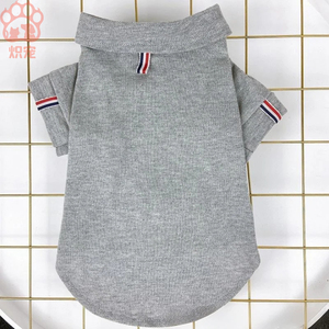 Kualitas tinggi ramah lingkungan grosir diskon besar desain mewah katun peliharaan anjing Vesrt padat bernapas Tank Top kustom pakaian hewan peliharaan - Product Image 4