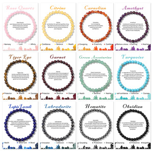 2026 Newest 6mm Natural Stone Crystal <strong>Beads</strong> <strong>Bracelets</strong> Rose Crystal Amethyst Stretch <strong>Bracelets</strong> Gift For Women - Product Image 1