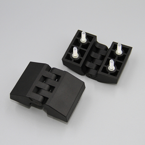 Lỗ khoảng cách 26*46 công nghiệp cửa tủ nhựa bản lề M5 đen Gia cố nylon cửa và cửa sổ kết nối bản lề - Product Image 1