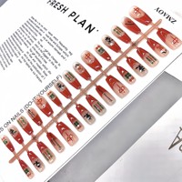 Nouvelles pointes d'ongles électroplaquées en ABS, ongles portables, outils de manucure de haute qualité, motifs de dessins animés, multiples motifs