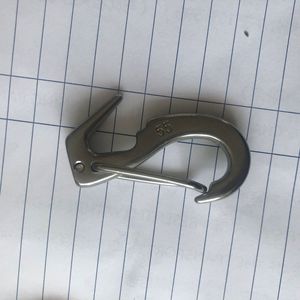 Gancho de cola de milano de acero inoxidable Eda 316 de 55 mm, gancho de resorte pulido para uso general en la industria náutica - Product Image 1