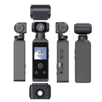 Caméra sportive 4K améliorée, stabilisateur de poche, caméra de vlog portable, anti-secousse, étanche, pour le cyclisme en extérieur