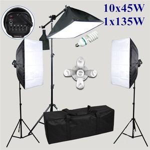 Nhiếp Ảnh Phòng Thu Bùng Nổ Cánh Tay Ánh Sáng Đứng Mềm Hộp Phông Nền Background <span class=keywords><strong>45W</strong></span> Ánh Sáng <span class=keywords><strong>Kit</strong></span> - Product Image 5