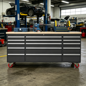 Carrello Portautensili Moderno OEM a 15 Cassetti in Acciaio con Serratura a Chiave, Capacità di Carico 1000KG, Ecologico e Impermeabile, Garanzia di 5 Anni - Product Image 1