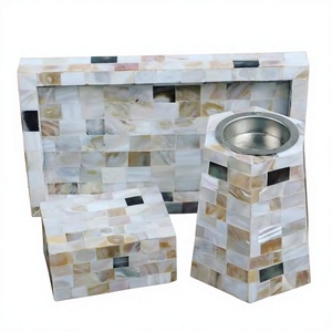 Elegante Caja Ecológica de Nácar Natural para Regalos de Eid y Ramadán, Quemador de Bakhoor Religioso Hecho a Mano con Incrustaciones de Nácar - Product Image 1