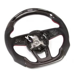 Volant de direction en fibre de carbone véritable avec LED et indicateur de régime pour Audi Rs3 Rs4 Rs5 Rs6 Rs7 Rs8 S3 S4 S5 A3 A4 A5 - Product Image 4