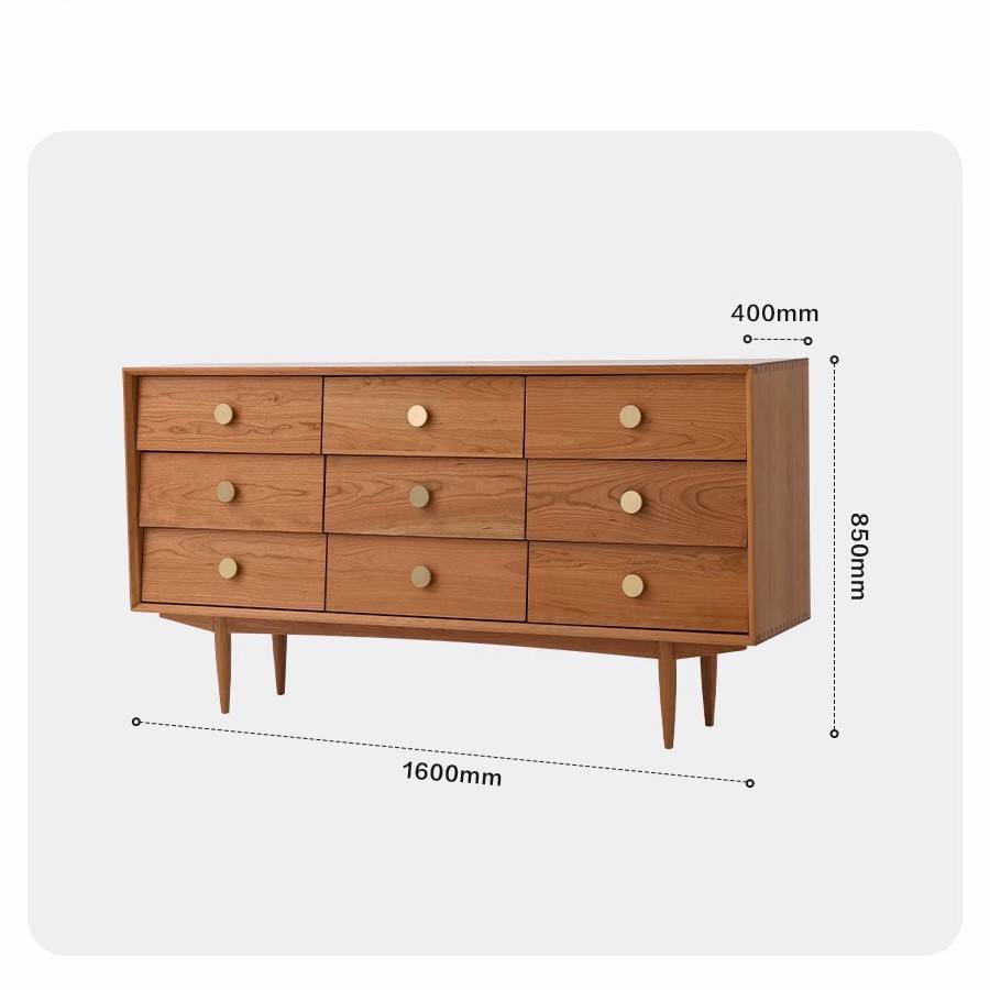 Bois de cerisier - avec matériaux auxiliaires