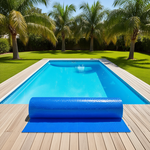 Copertura Solare Blu per Piscina 32 x 16 Piedi, 16 Mil, Telo Solare Rettangolare per Piscina Interrata - Product Image 2