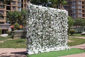 Fondo floral artificial de estilo natural con combinación de flores y hojas para decoración de tiendas y fiestas - Product Image 6