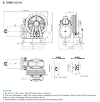 Moteur d'ascenseur à engrenages YJ250A - Prix promotionnel - Machine de traction VVVF Torin pour ascenseur