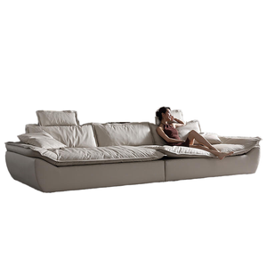 Cómodo estilo hogareño en forma de I tela de microfibra juego de cojines de látex suave para sala de estar apartamento sofá de ocio Hotel Hospital - Product Image 4