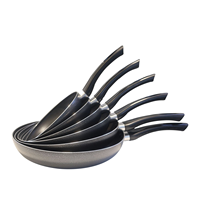 Poêle à frire antiadhésive multi-taille en aluminium antiadhésif oeuf omelette Steak cuisine poignée résistante à la chaleur pour la cuisine à domicile