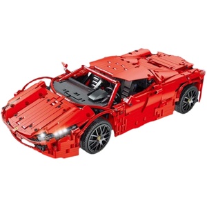 Modelo <span class=keywords><strong>488</strong></span> Araña Roja, Coche de Bloques de Construcción Eléctrico de Control Remoto de Alta Dificultad, Convertible Deportivo, Escala 1:48, Juguete de Modelo para Mayores de 14 Años - Product Image 5